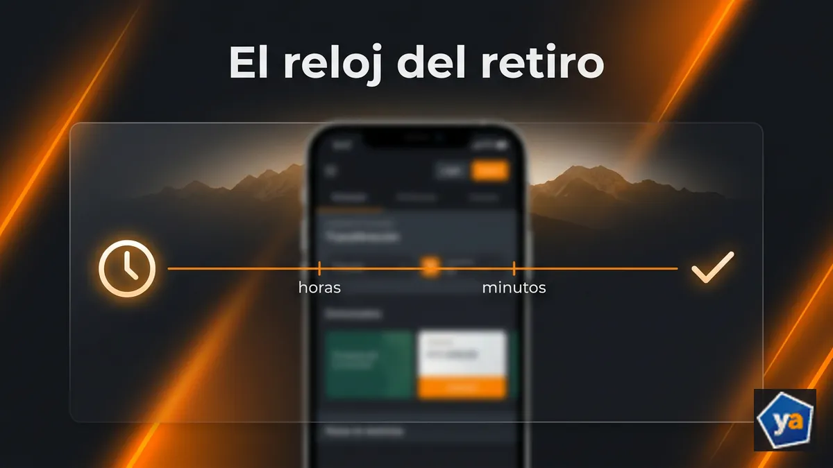 Plazo de hasta 72 horas para un retiro en Yajuego, con excepción de transferencia instantánea